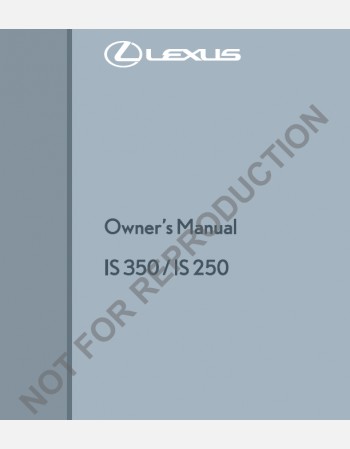 lexus is 250&350 2014-2015 owners manual